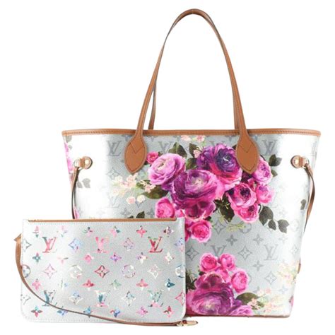 louis vuitton flower tote monogram|lv neverfull tote.